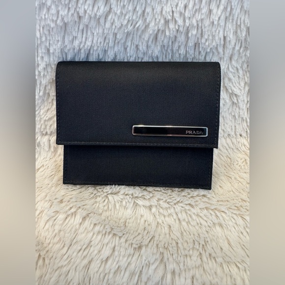EUC PRADA Vintage Unisex Nylon Compact Wallet & Key Holder - Picture 2 of 14